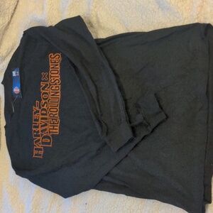 Harley Davidson Black long sleeve Rolling Stones size M NWT